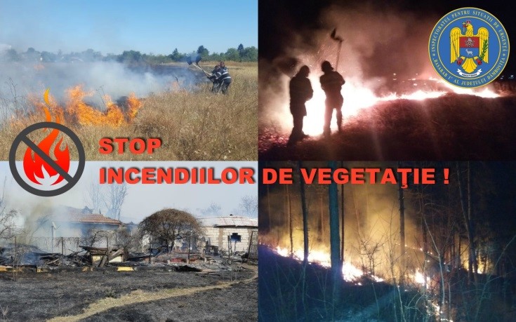 Atenție la incendiile de vegetație